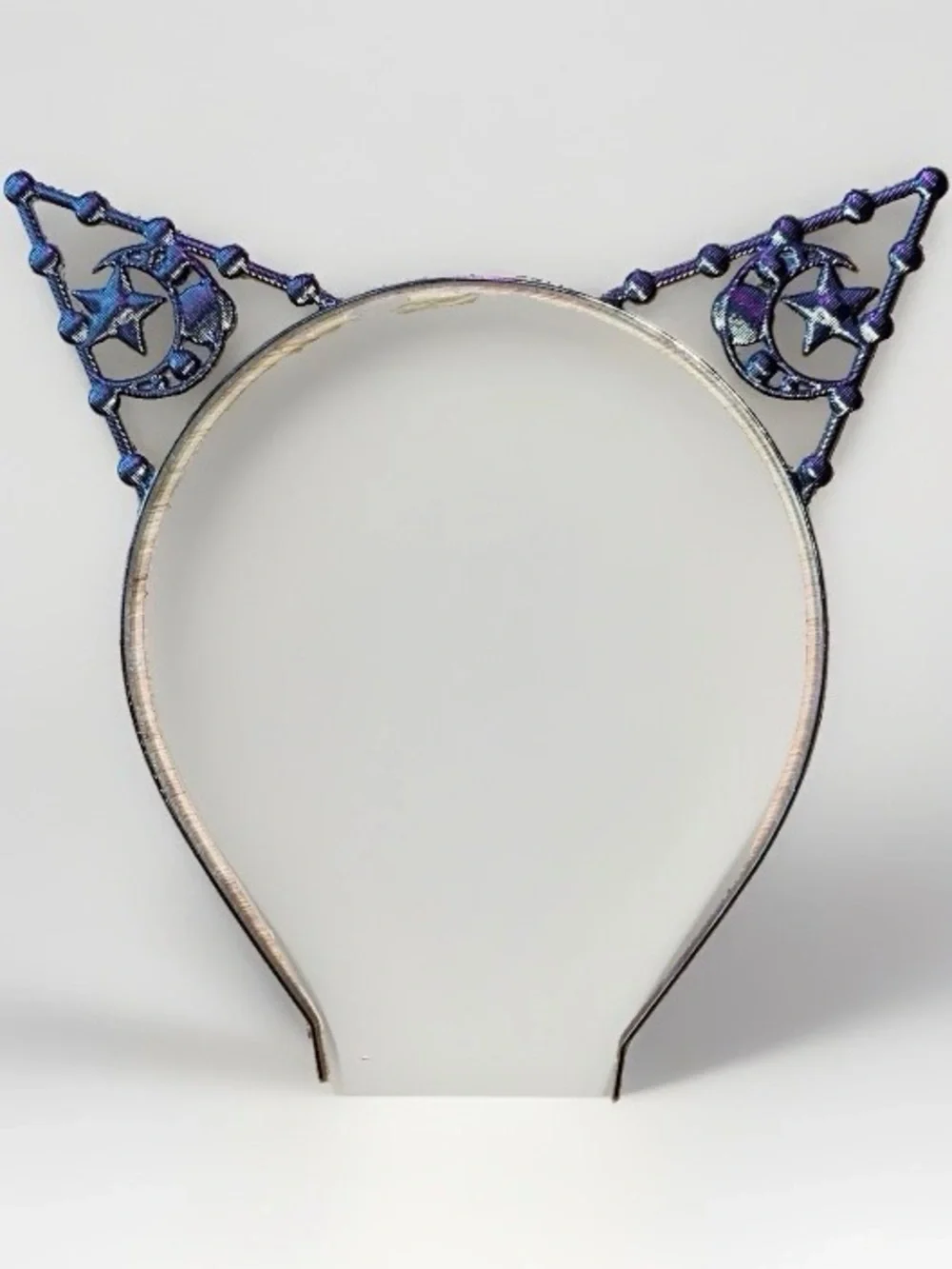 2x Whimsigoth Halloween Costume Headbands ~Crystal Cat Ears, Floral Deer Antlers